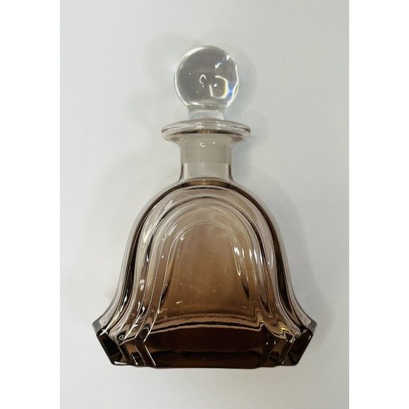 Crystal Perfume Bottle & Stopper Vintage Collezione Glass Line Italy 24% Lead 6” - Picture 9 of 10